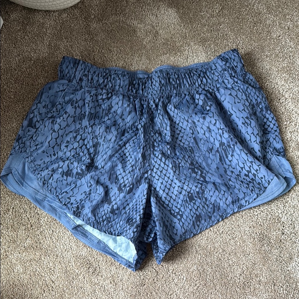 Athletic Works Blue Athletic Shorts Lightweight Elastic Waist